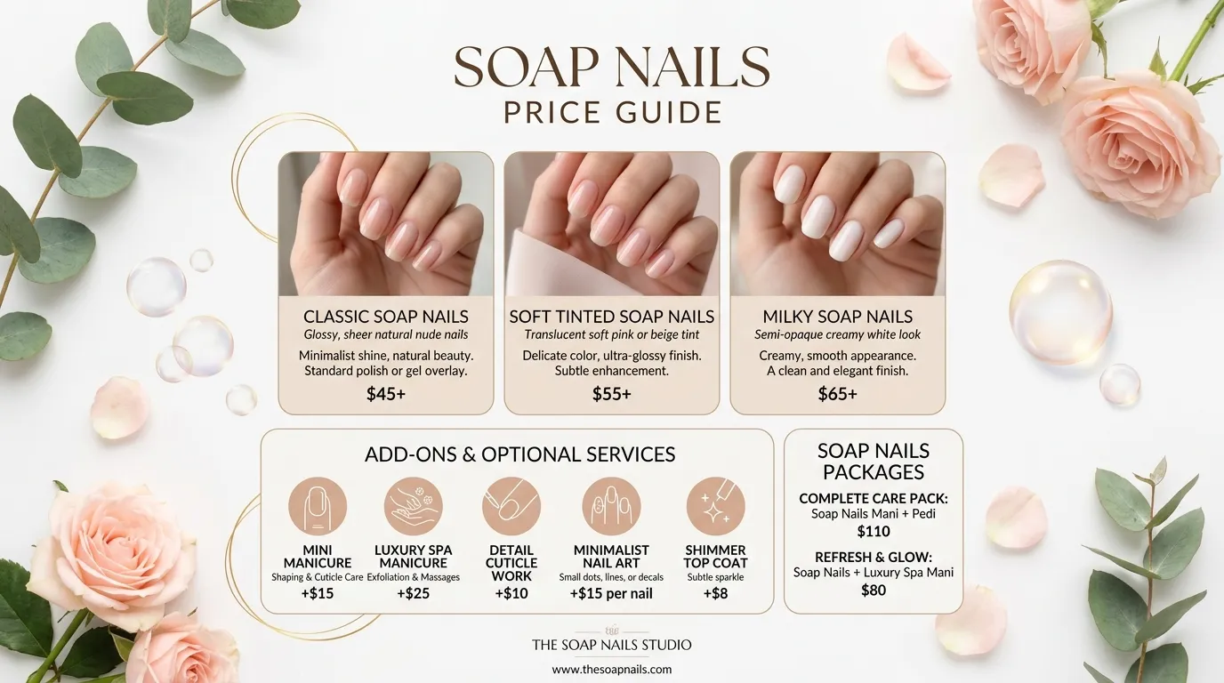 Soap nails price guide 2026