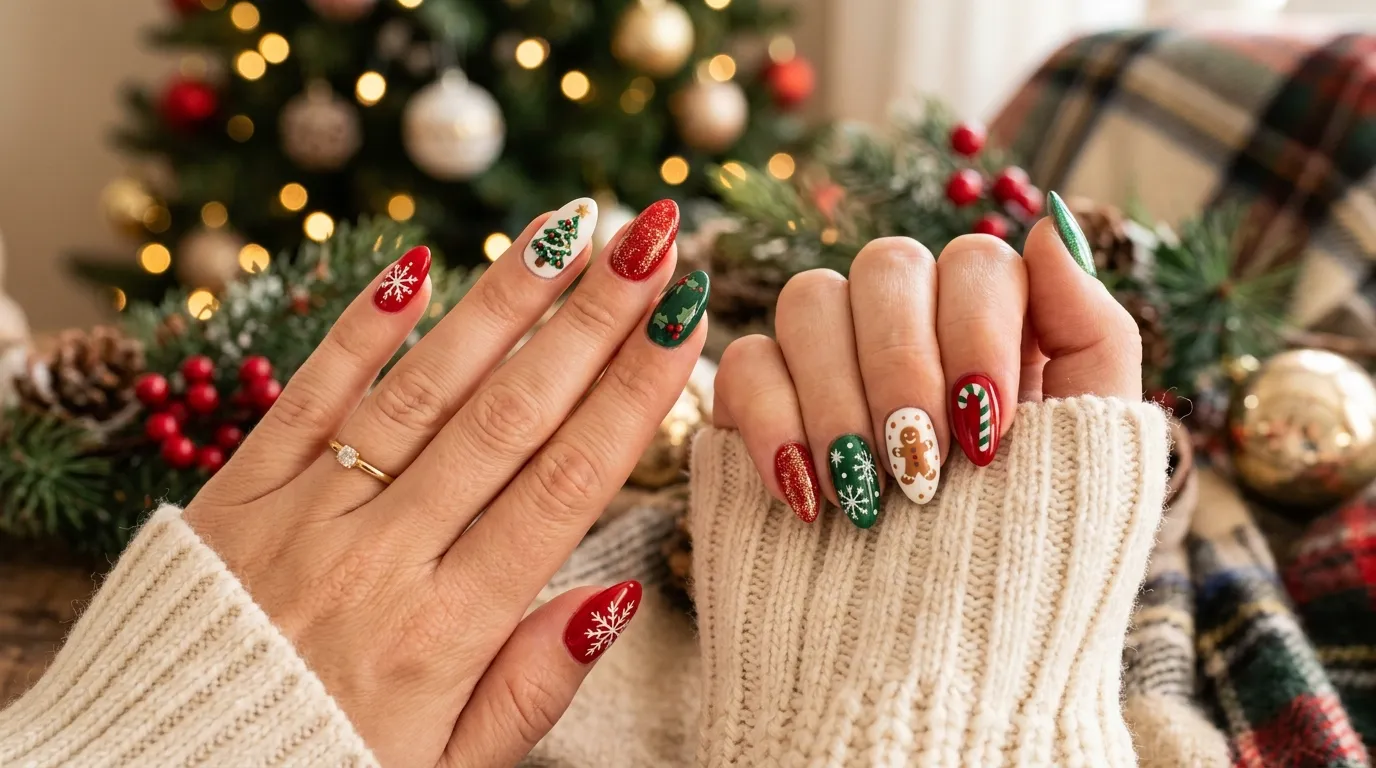 Christmas Soap Nails