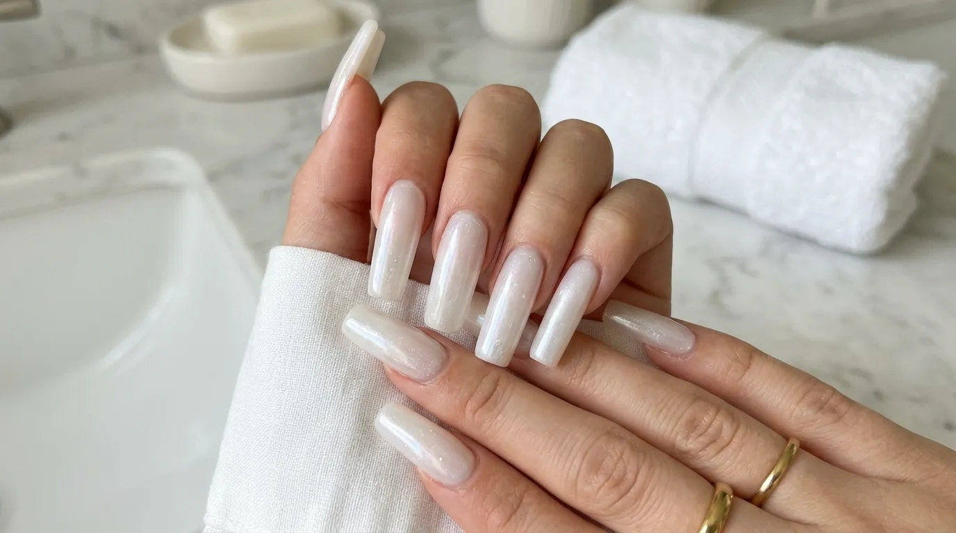 Long soap nails — ultra-glossy translucent extended length manicure 2026