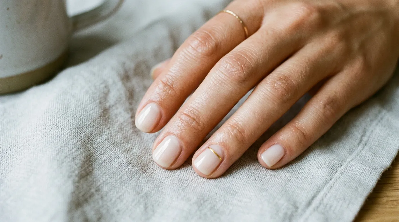 Minimalist soap nails on oval shape — the most recommended form for clean nail aesthetics
