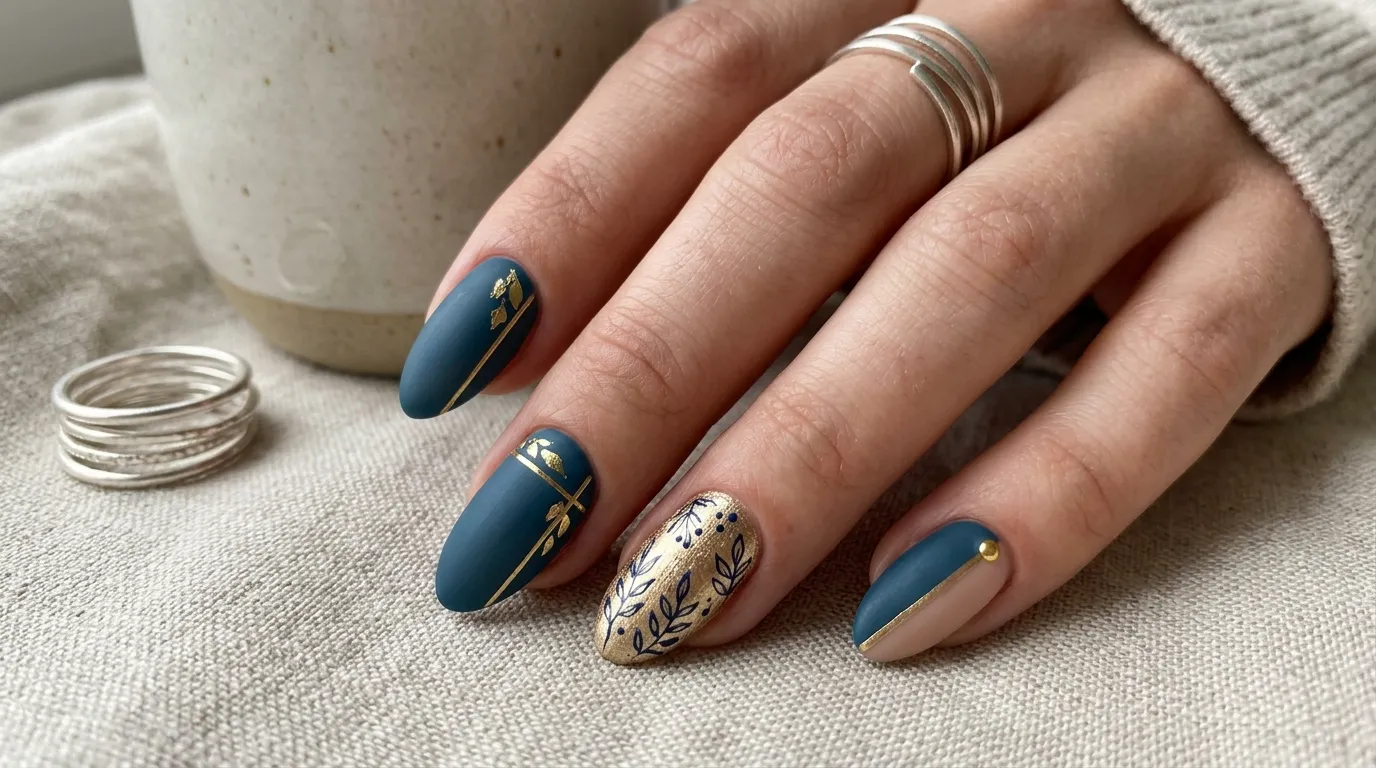 Art of nail design — chrome floral minimalist techniques