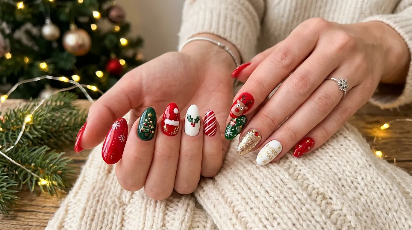 Christmas Soap Nails