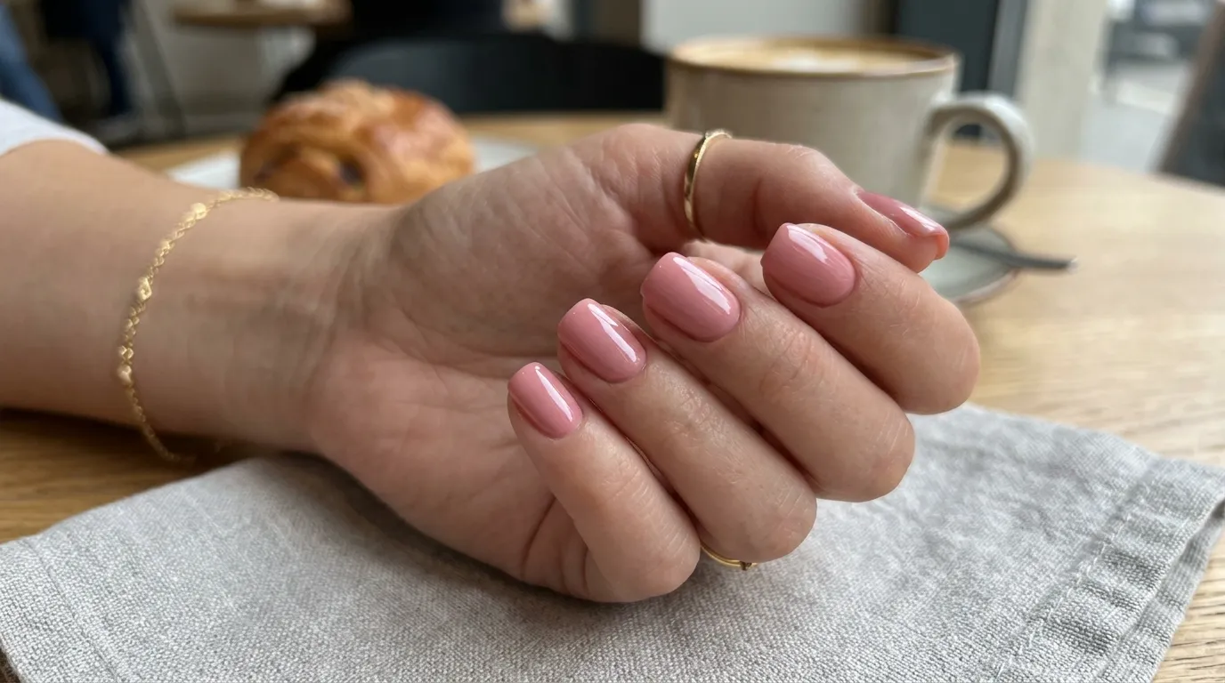 Trending pink soap nails 2026 — perfectly maintained glossy blush finish