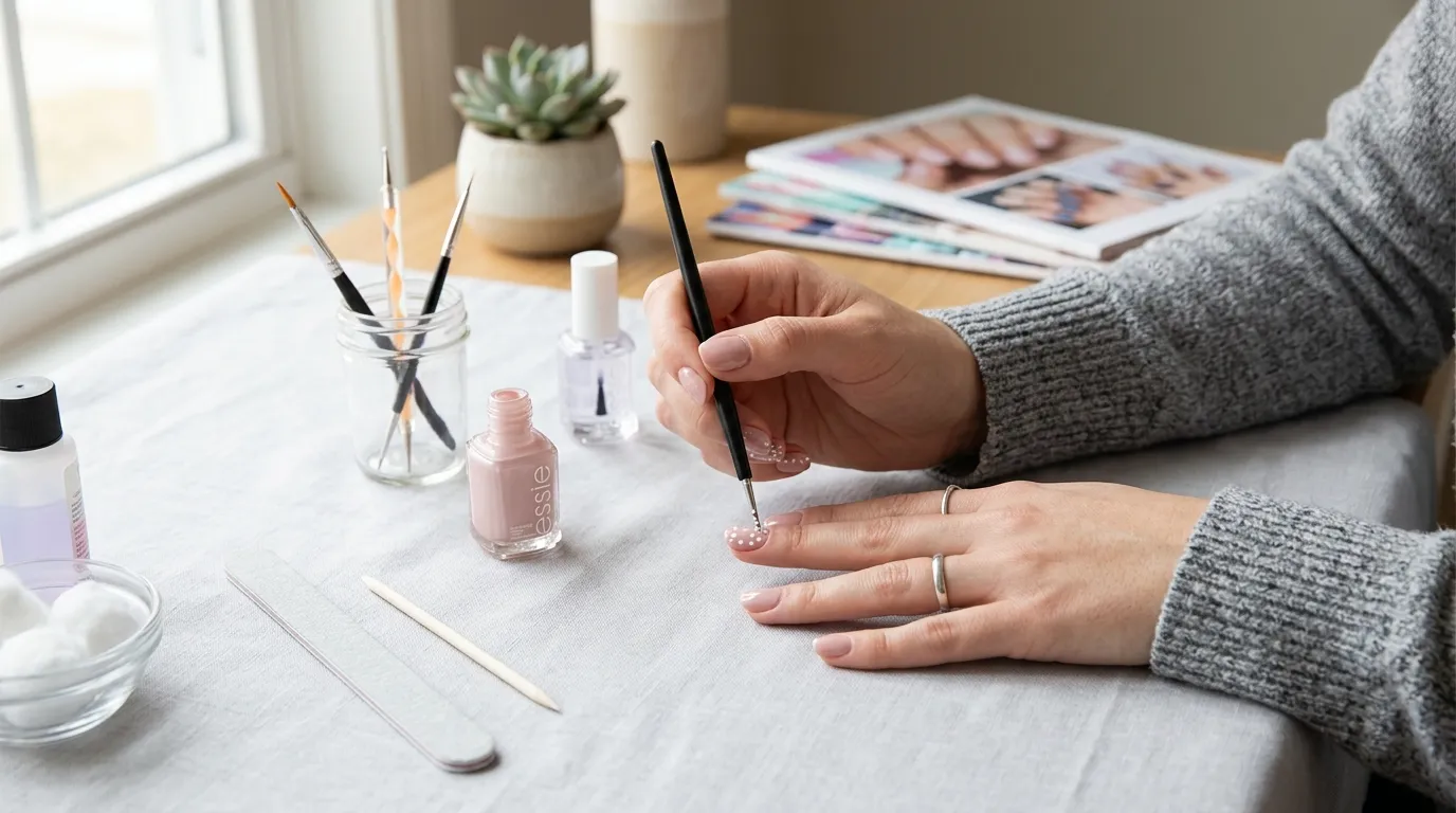At home soap nail application tools products polish