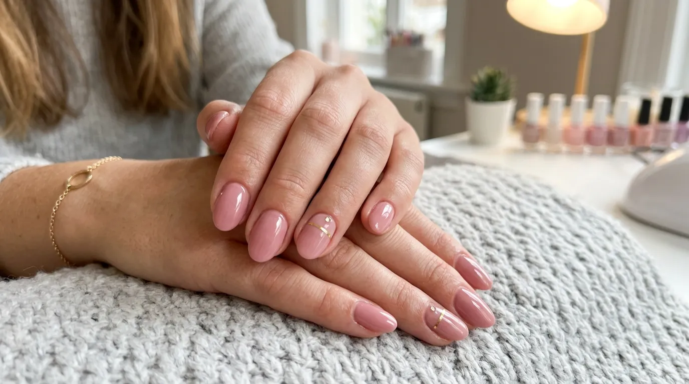 Soap nails gel manicure glossy finish